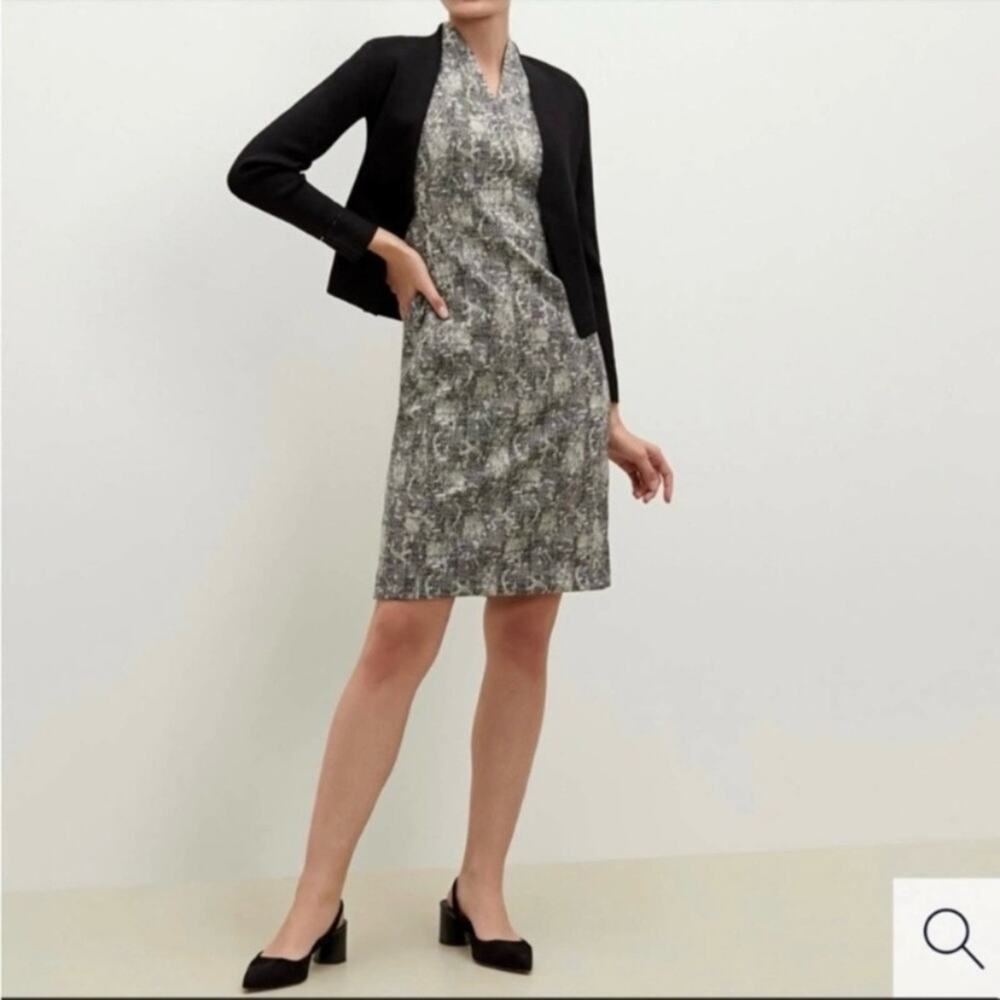 MM Lafleur Aditi Shift Dress in Crackle Print Sz.6